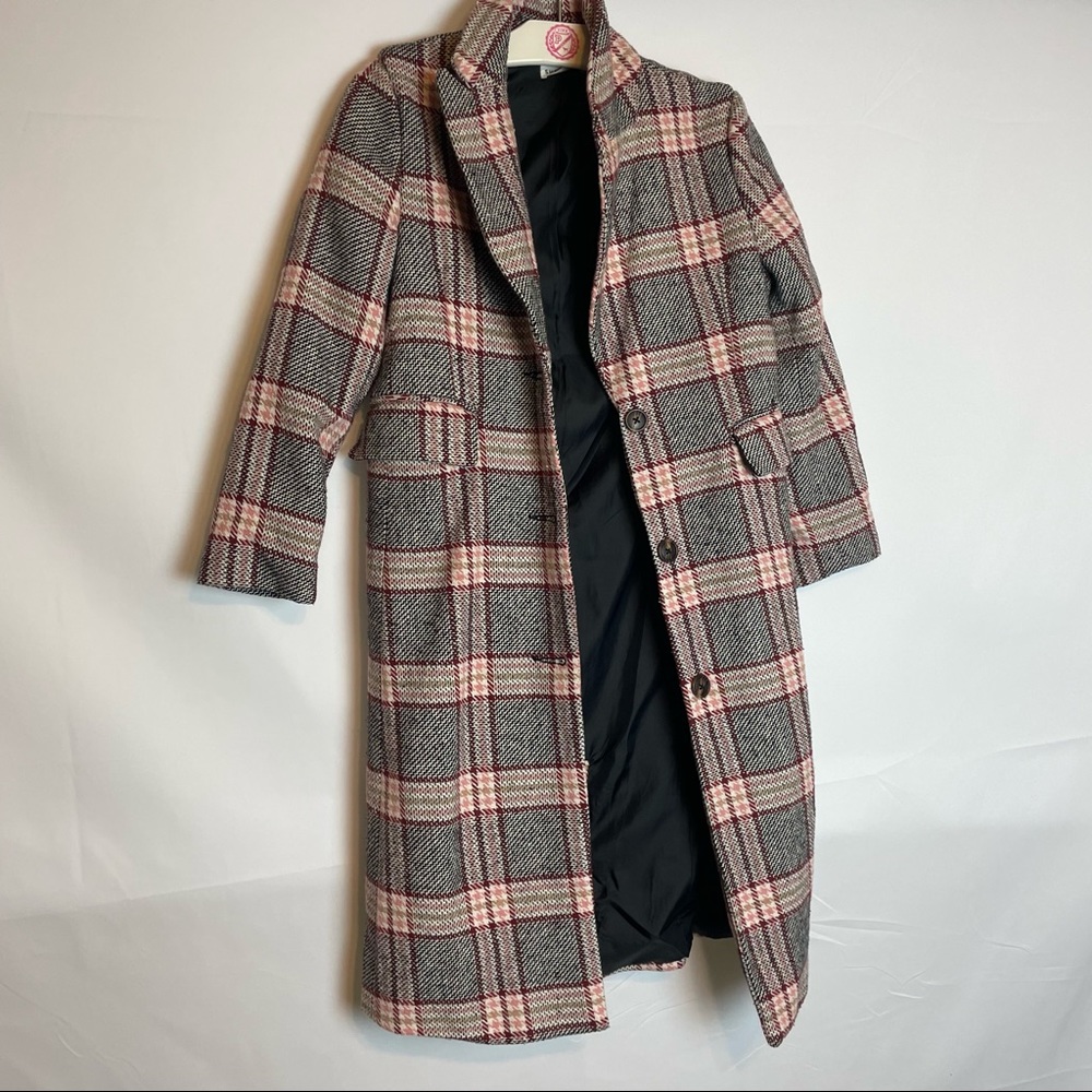 Shein pink trench coat